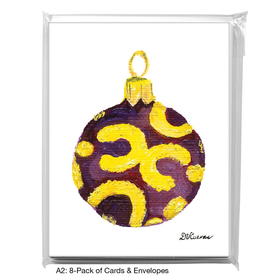Ornament - Ball, Greeting Card (7835), A2 8-Pack, printedcanvas.com