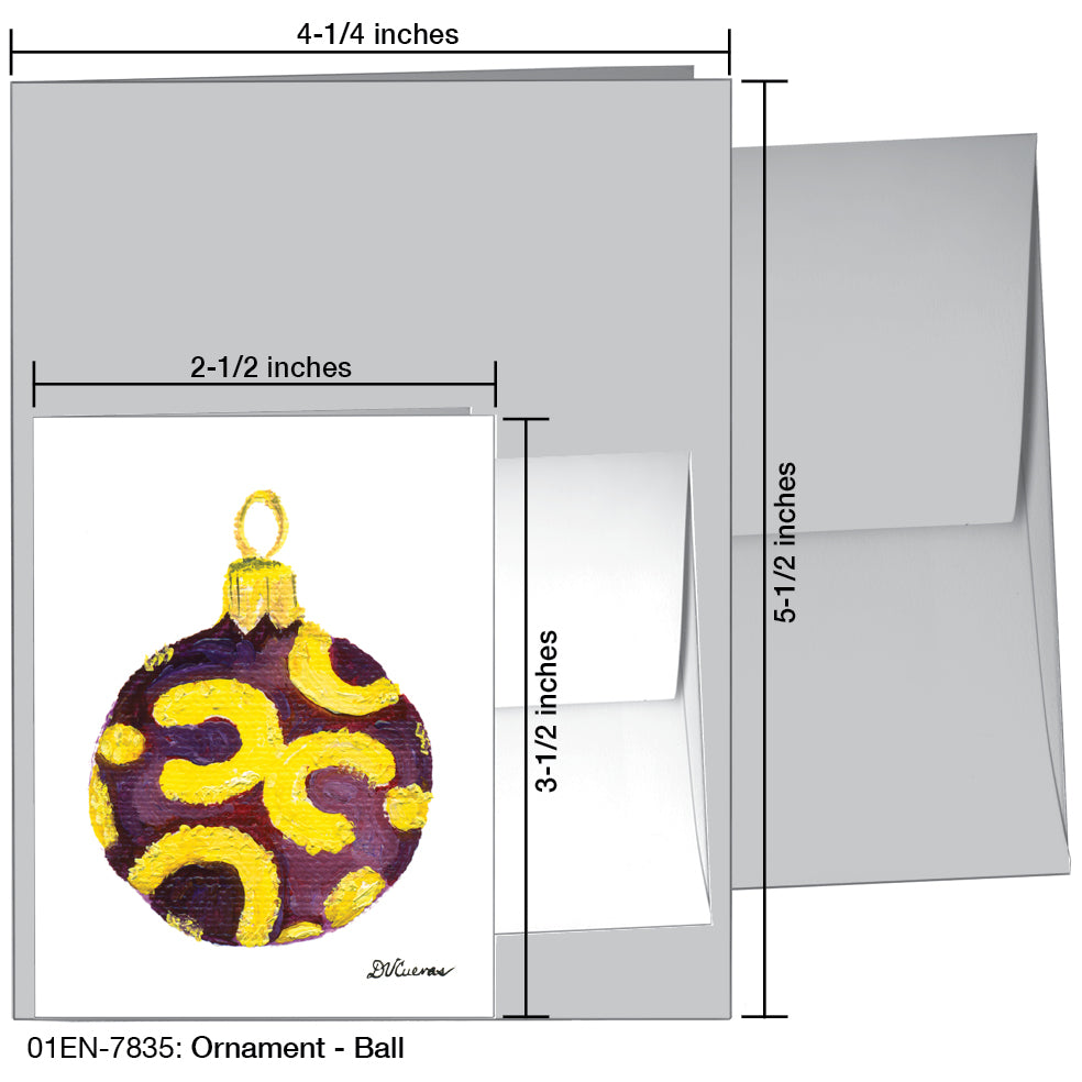Ornament - Ball, Greeting Card (7835), Enclosure, printedcanvas.com