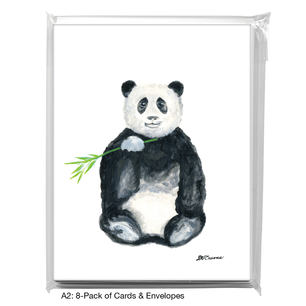 Panda Bear, Greeting Card (8642A), A2 Card 8-Pack, www.printedcanvas.com
