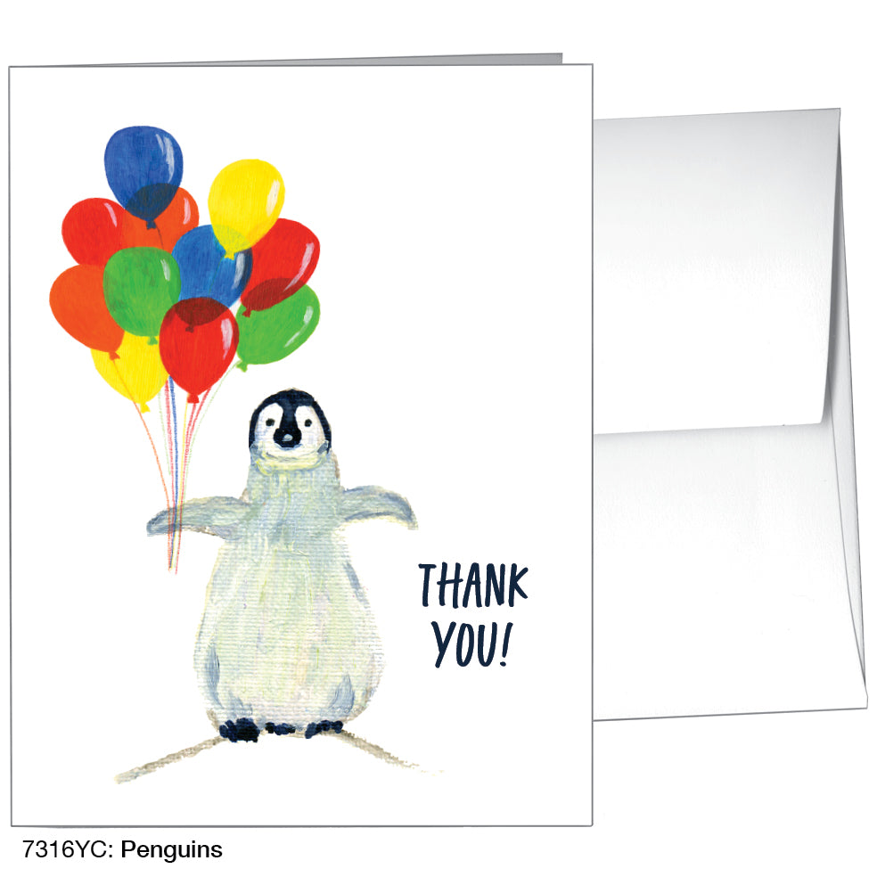 Penguins, Greeting Card (7316YC), A2 Card, printedcanvas.com