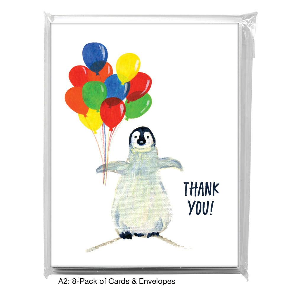 Penguins, Greeting Card (7316YC), A2 8-Pack, printedcanvas.com