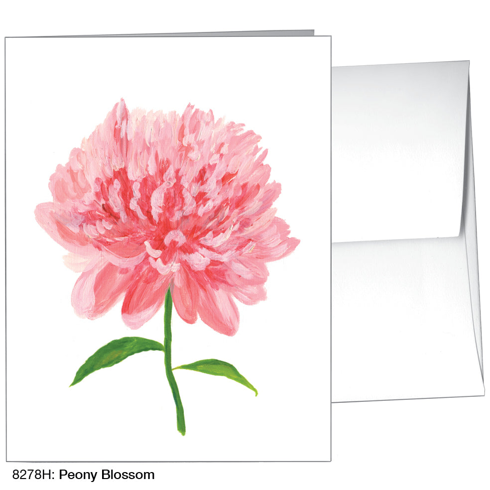 Peony Blossom, Greeting Card (8278H), A2, printedcanvas.com