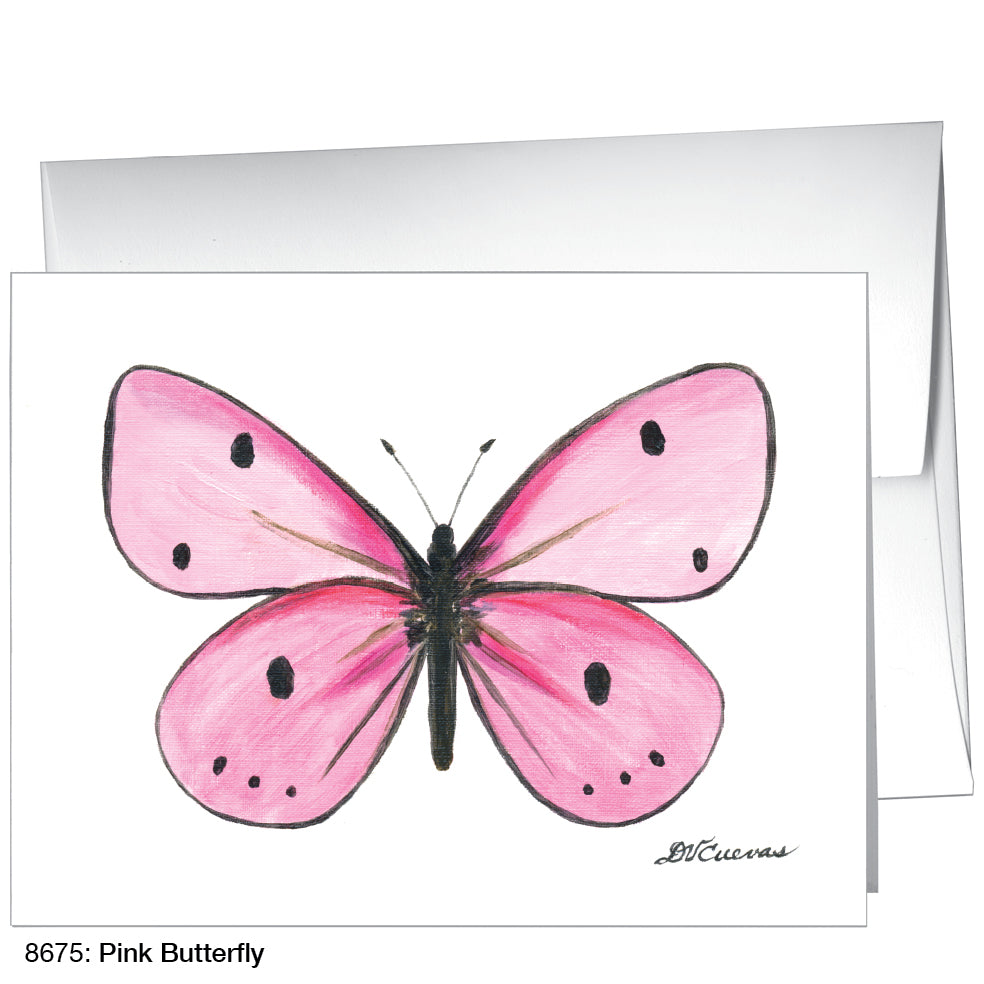 Pink Butterfly, Greeting Card (8675), A2, printedcanvas.com