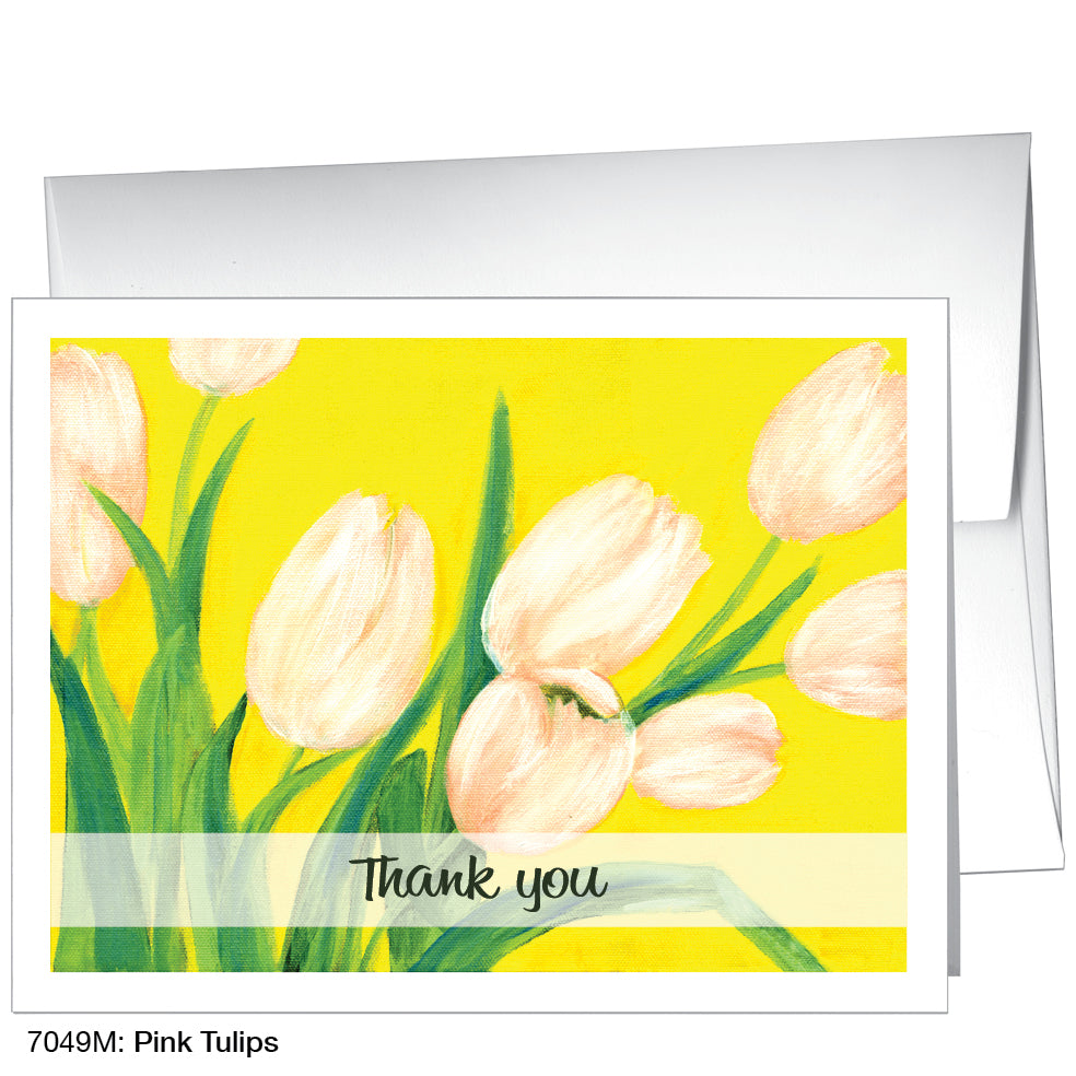 Pink Tulips, Greeting Card (7049M), A2, printedcanvas.com