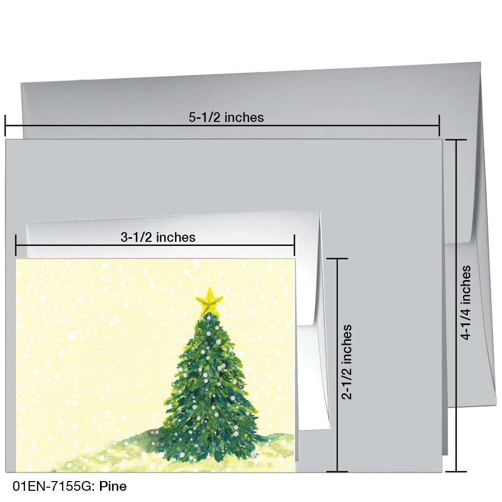 Pine, Greeting Card (7155G), Enclosure, www.printedcanvas.com