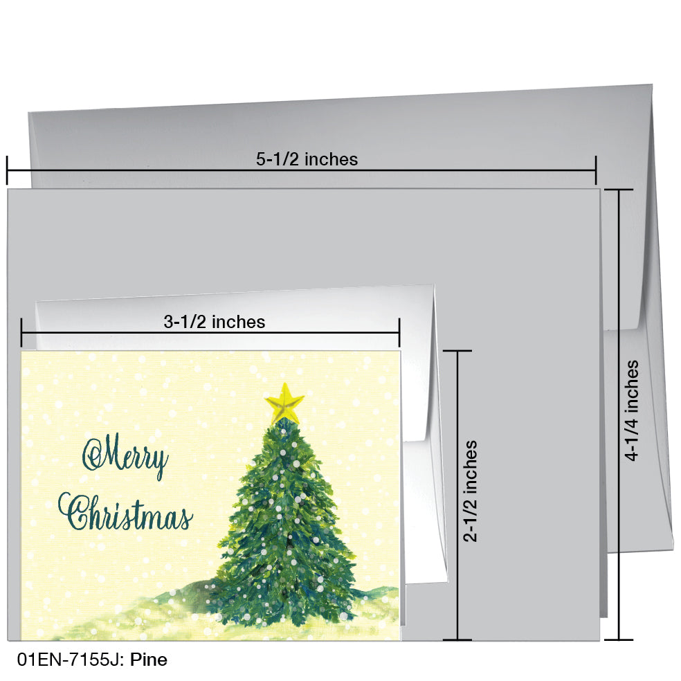 Pine, Greeting Card (7155J), Enclosure, www.printedcanvas.com