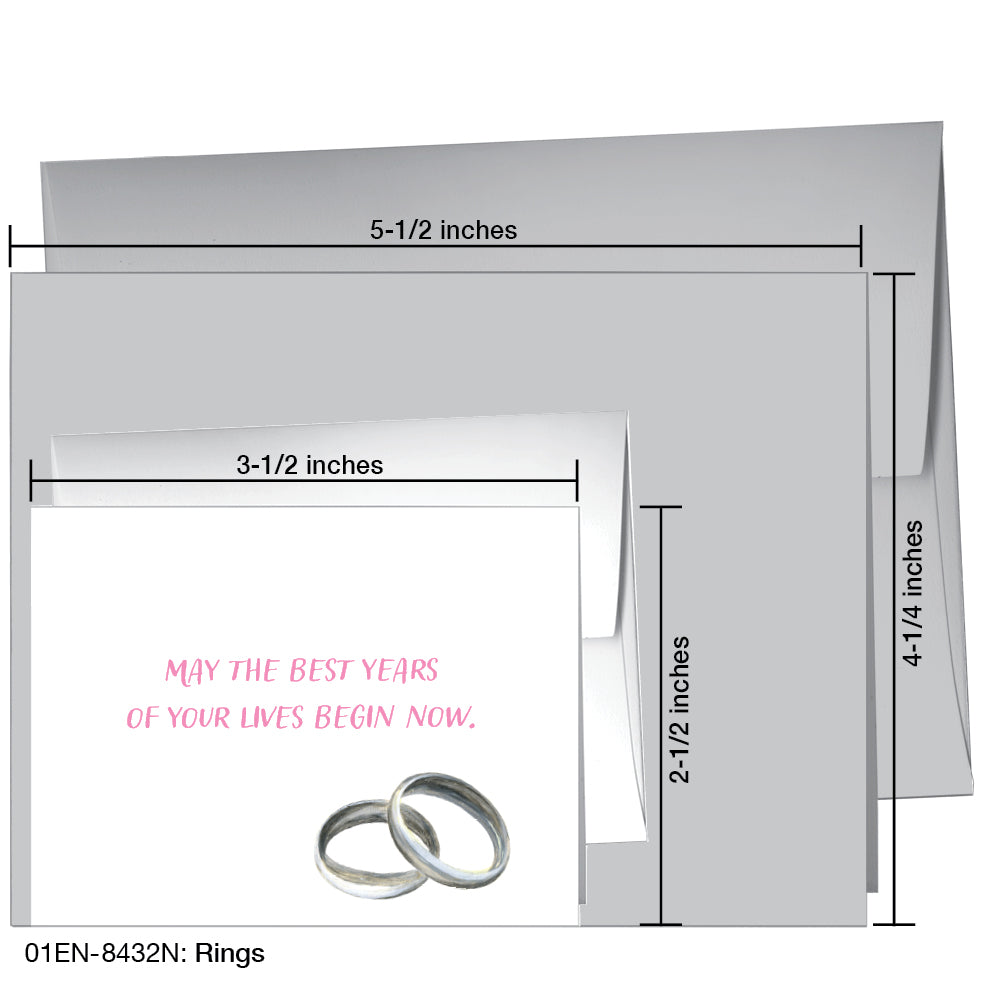Rings, Greeting Card (8432N), Enclosure, www.printedcanvas.com