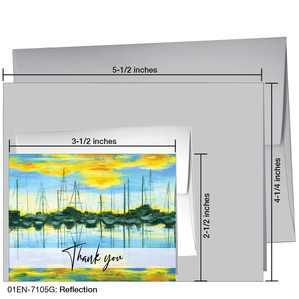 Reflection, Greeting Card (7105G), Enclosure, www.printedcanvas.com