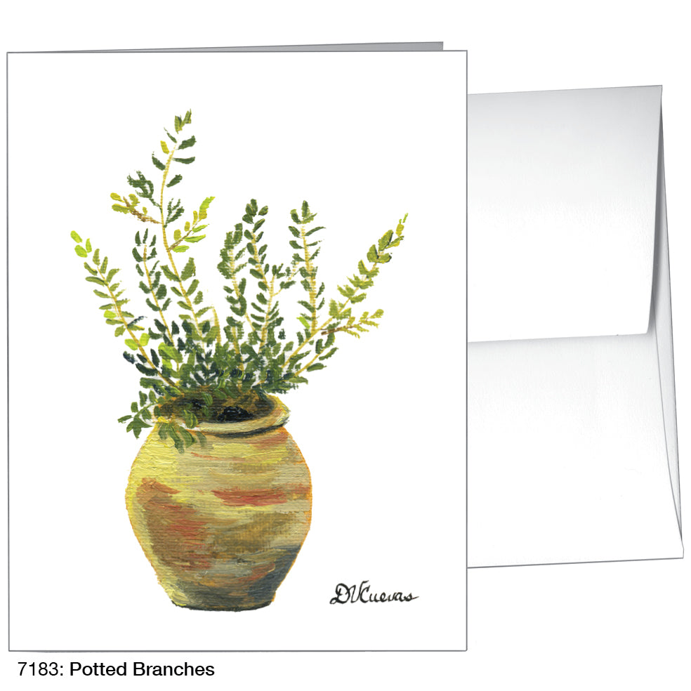 Potted Branches, Greeting Card (7183), A2, printedcanvas.com