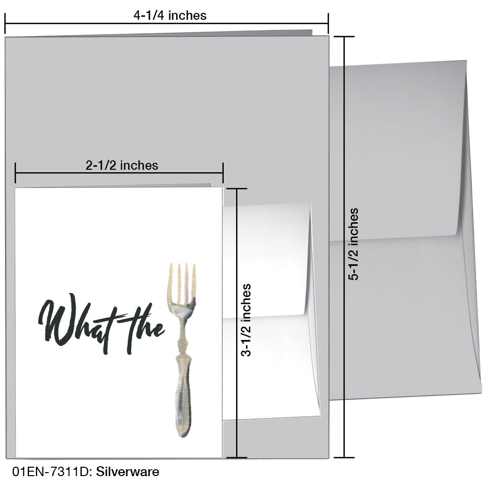 Silverware, Greeting Card (7311D), Enclosure, www.printedcanvas.com