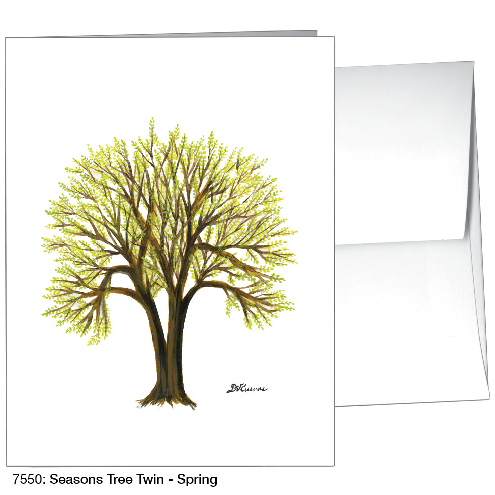 Seasons Tree Twin, Greeting Card (7550), A2, printedcanvas.com