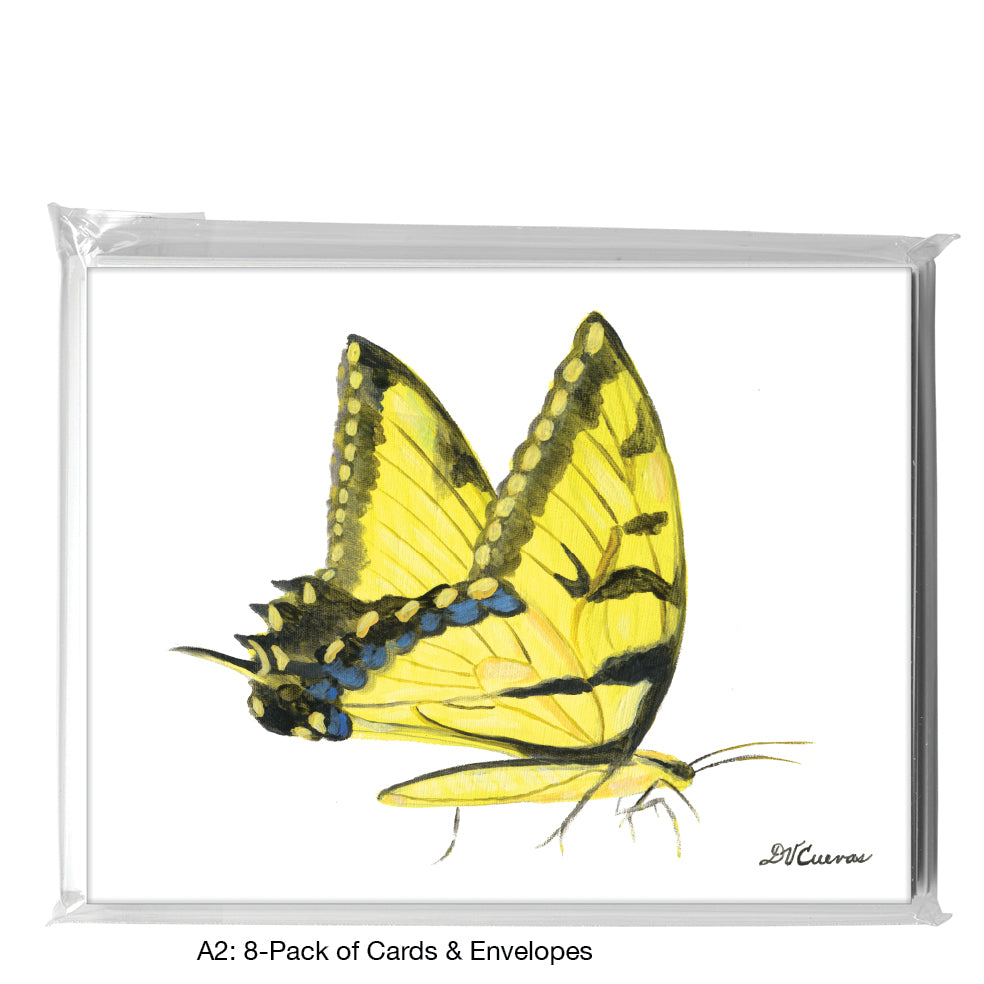 Side Swallowtail, Greeting Card (7678A), A2 8-Pack, printedcanvas.com
