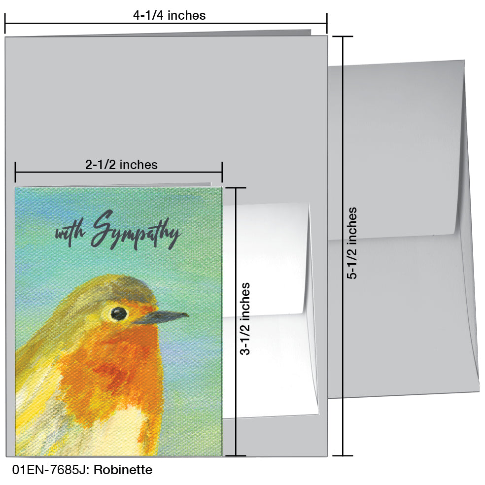Robinette, Greeting Card (7685J), Enclosure Card, printedcanvas.com