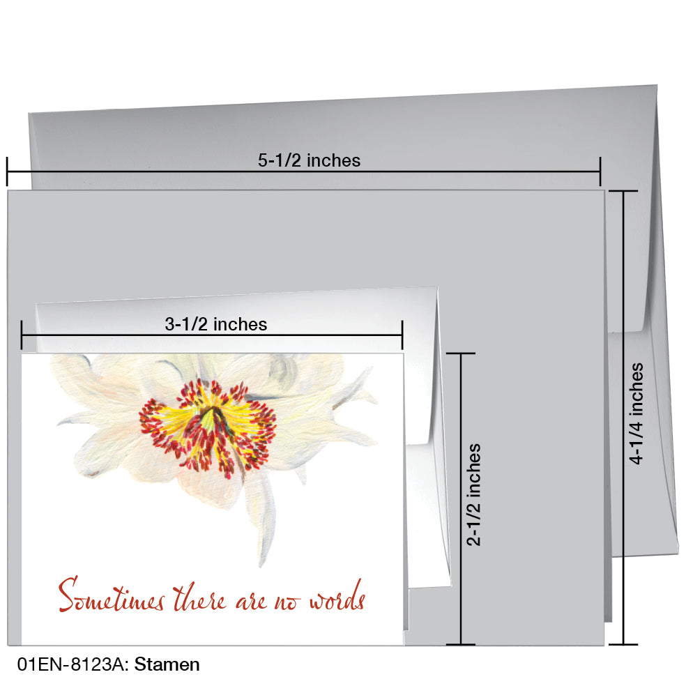 Stamen, Greeting Card (8123A), Enclosure, printedcanvas.com