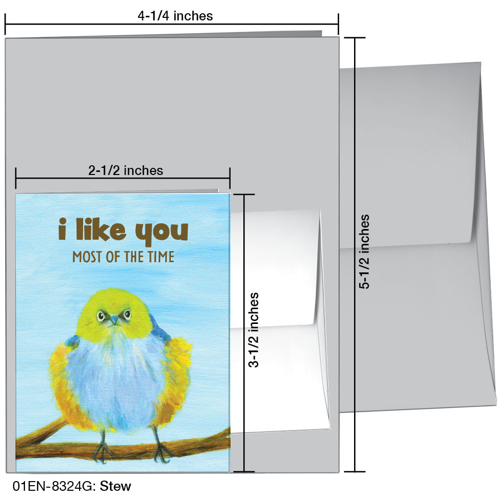 Stew, Greeting Card (8324G), Enclosure, www.printedcanvas.com