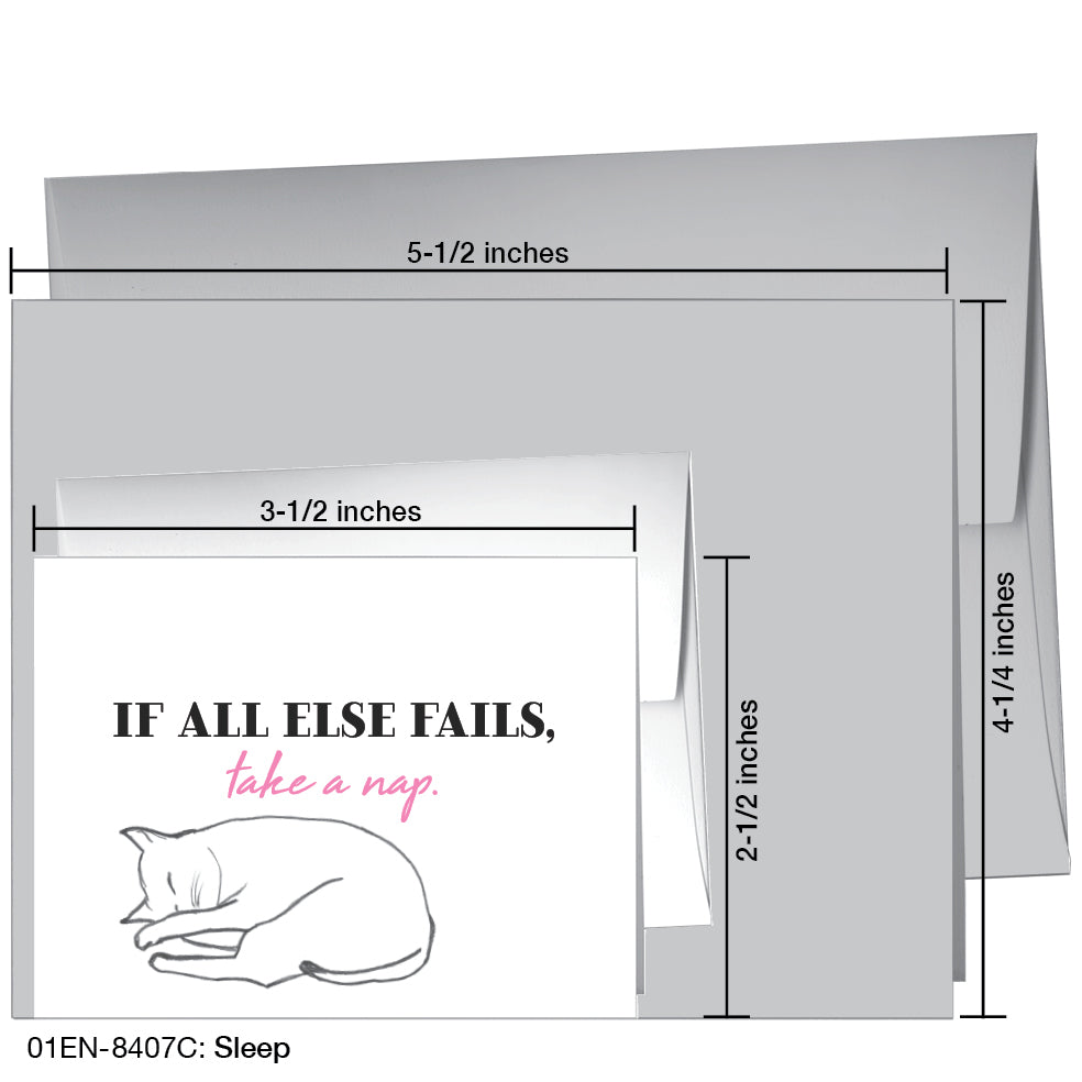 Sleep, Greeting Card (8407C), Enclosure, printedcanvas.com