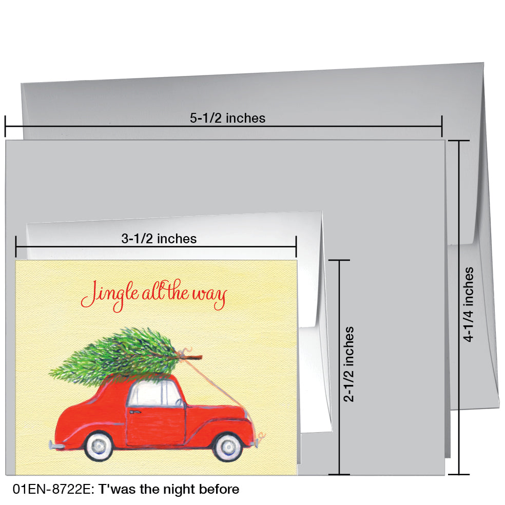 T'was the night before, Greeting Card (8722E), Enclosure, printedcanvas.com