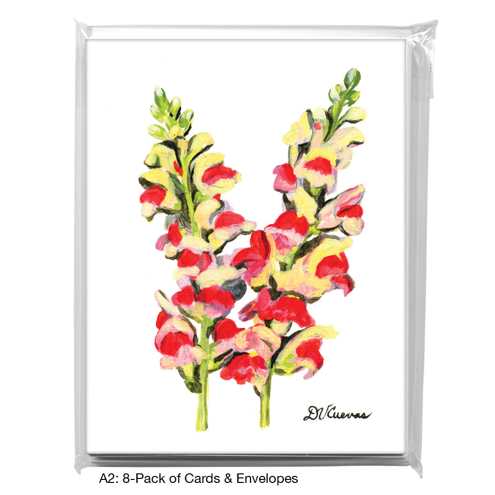 Snapdragon, Greeting Card (7266), A2 8-Pack, printedcanvas.com