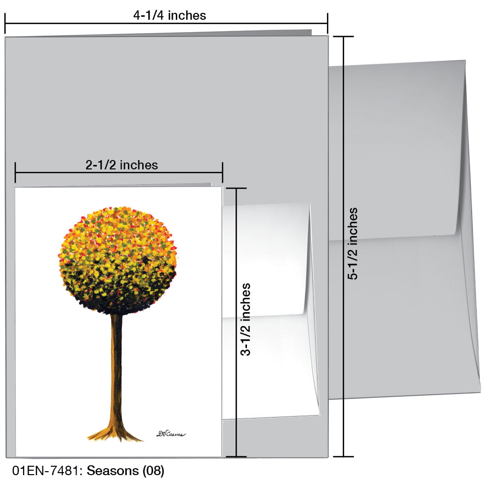 Seasons (08), Greeting Card (7481A), Enclosure, www.printedcanvas.com