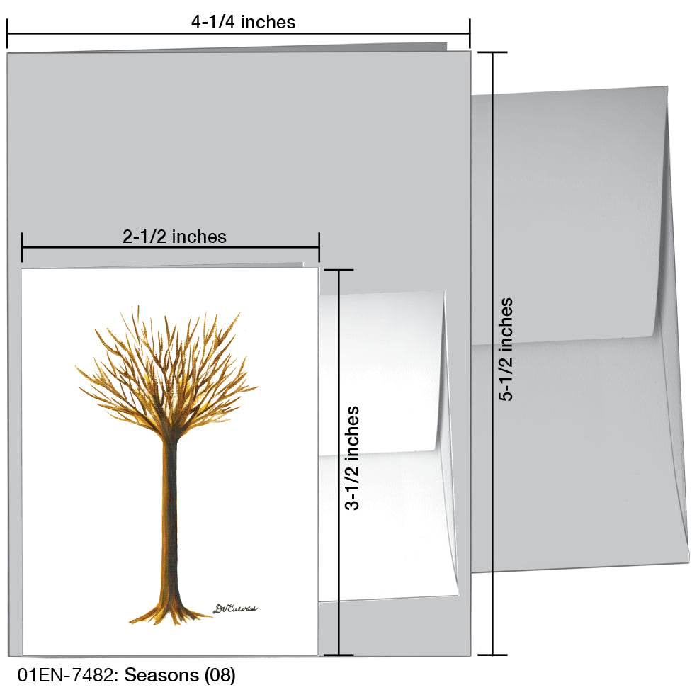 Seasons (08), Greeting Card (7482A), Enclosure, www.printedcanvas.com
