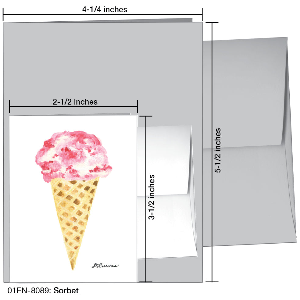 Sorbet, Greeting Card (8089A), Enclosure, www.printedcanvas.com