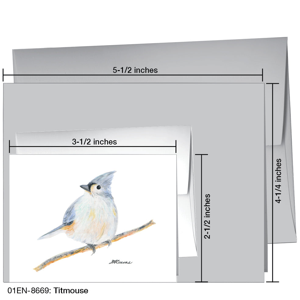 Titmouse, Greeting Card (8669A), Enclosure Card, www.printedcanvas.com