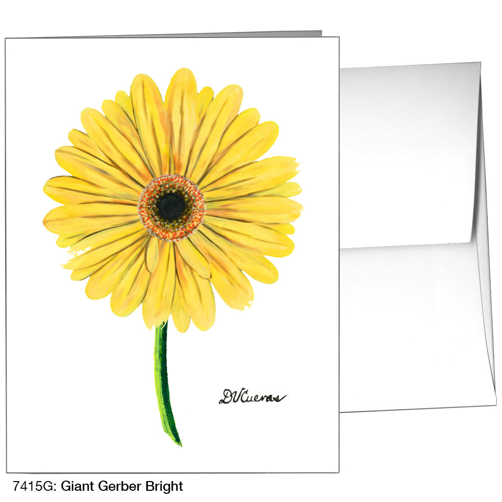 Giant Gerber Bright, Greeting Card (7415G), A2, printedcanvas.com