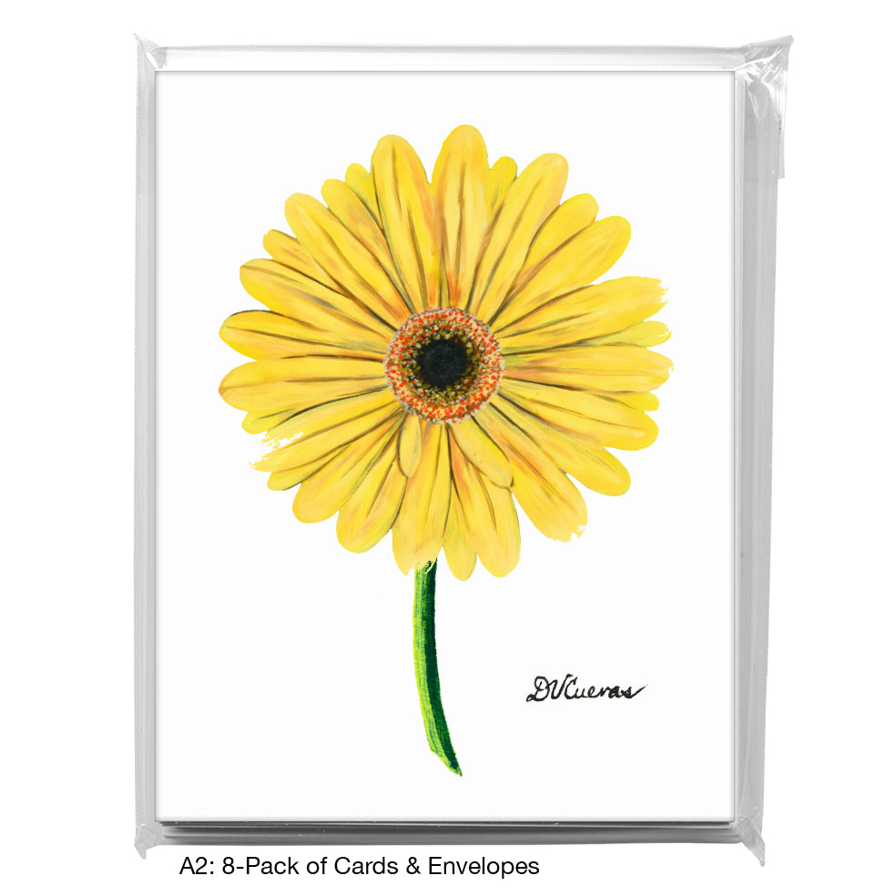 Giant Gerber Bright, Greeting Card (7415G), A2 8-Pack, printedcanvas.com