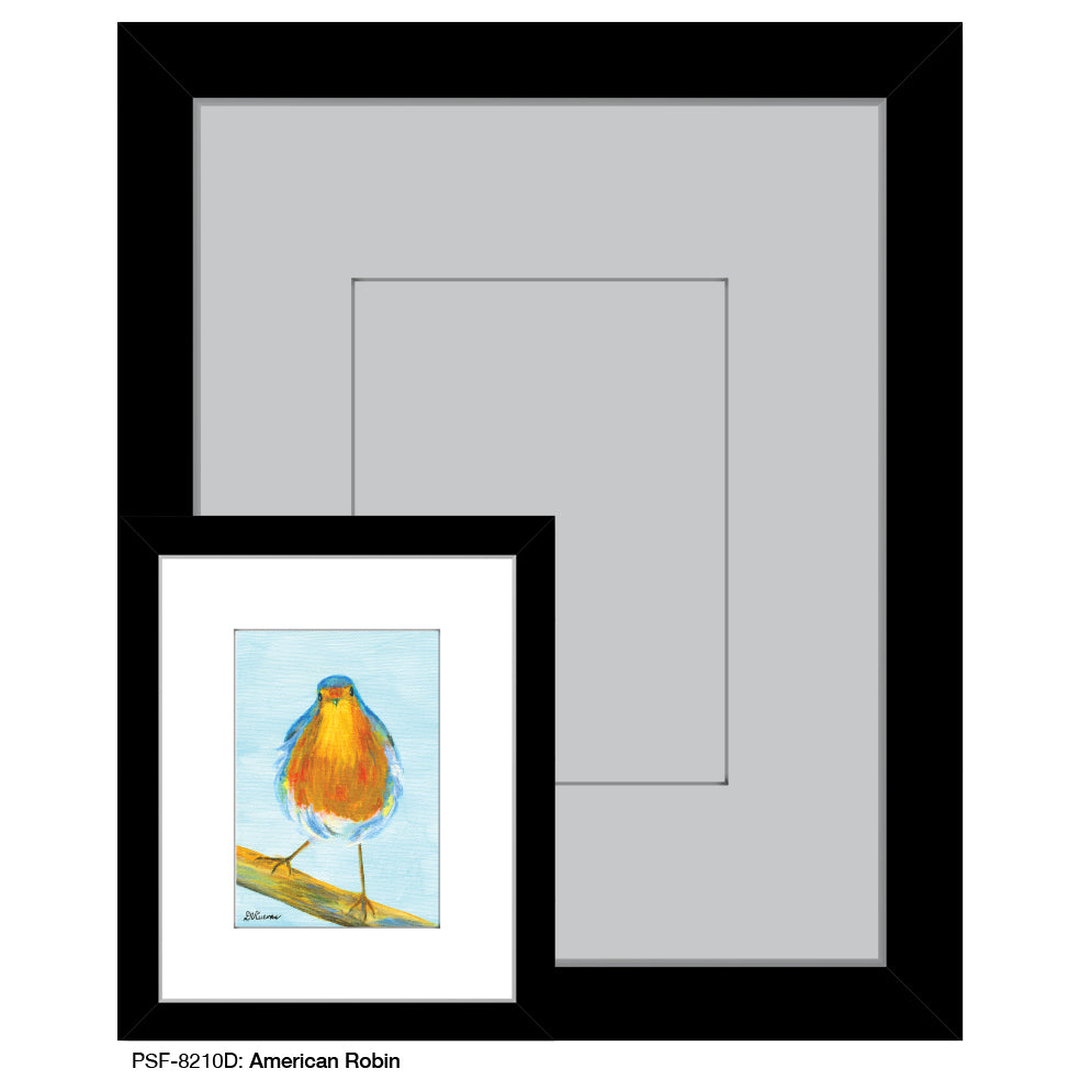 American Robin, Print (#8210D) - Printed Canvas