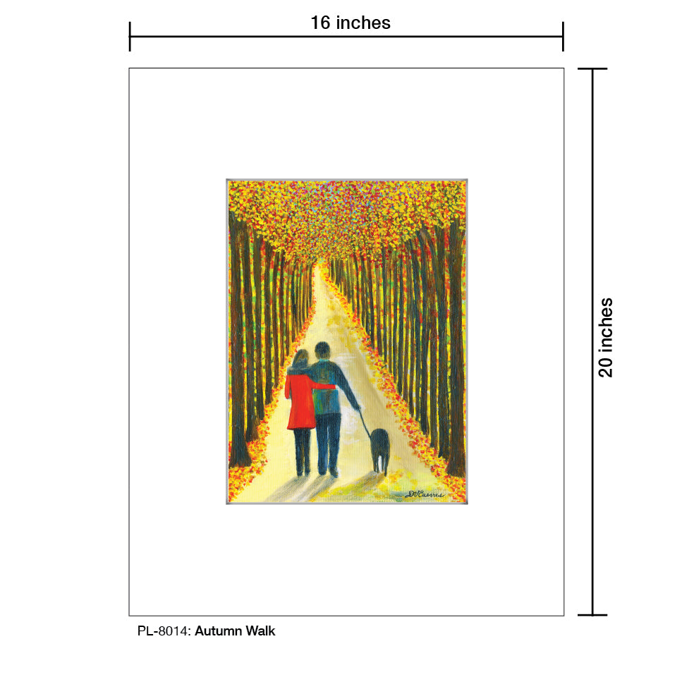 Autumn Walk, Print (#8014) - Printed Canvas
