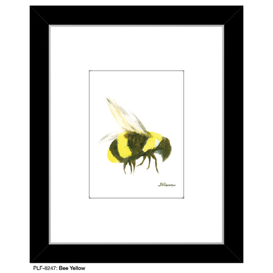 Bee Yellow, Print (#8247D), Print Matted, www.printedcanvas.com