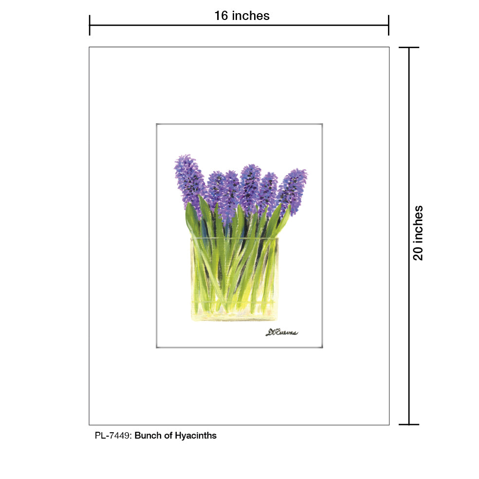 Bunch of Hyacinths, Print (#7449) - Printed Canvas