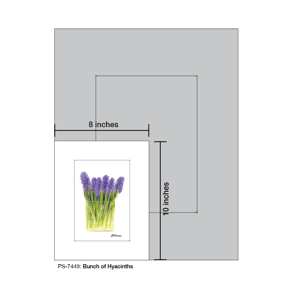 Bunch of Hyacinths, Print (#7449) - Printed Canvas