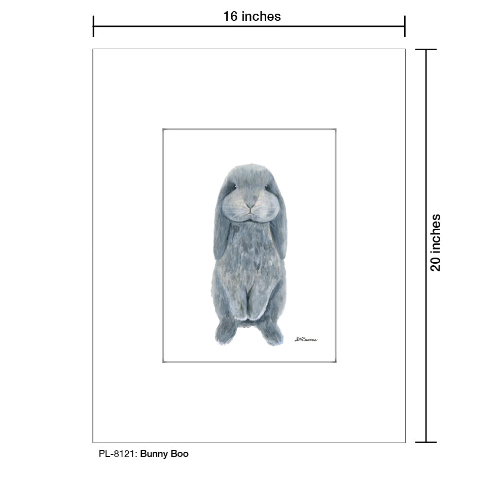 Bunny Boo, Print (#8121A), Printe Matted, www.printedcanvas.com