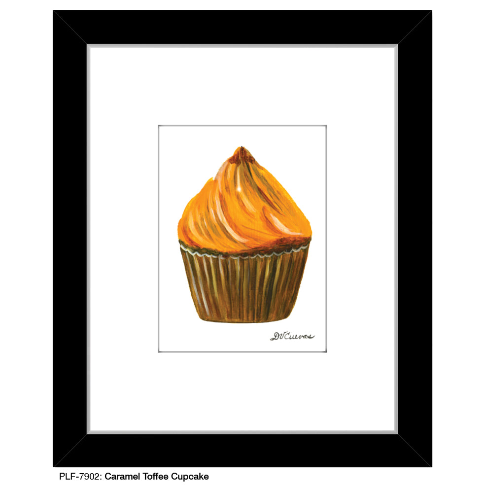 Caramel Toffee Cupcake, Print (#7902) - Printed Canvas