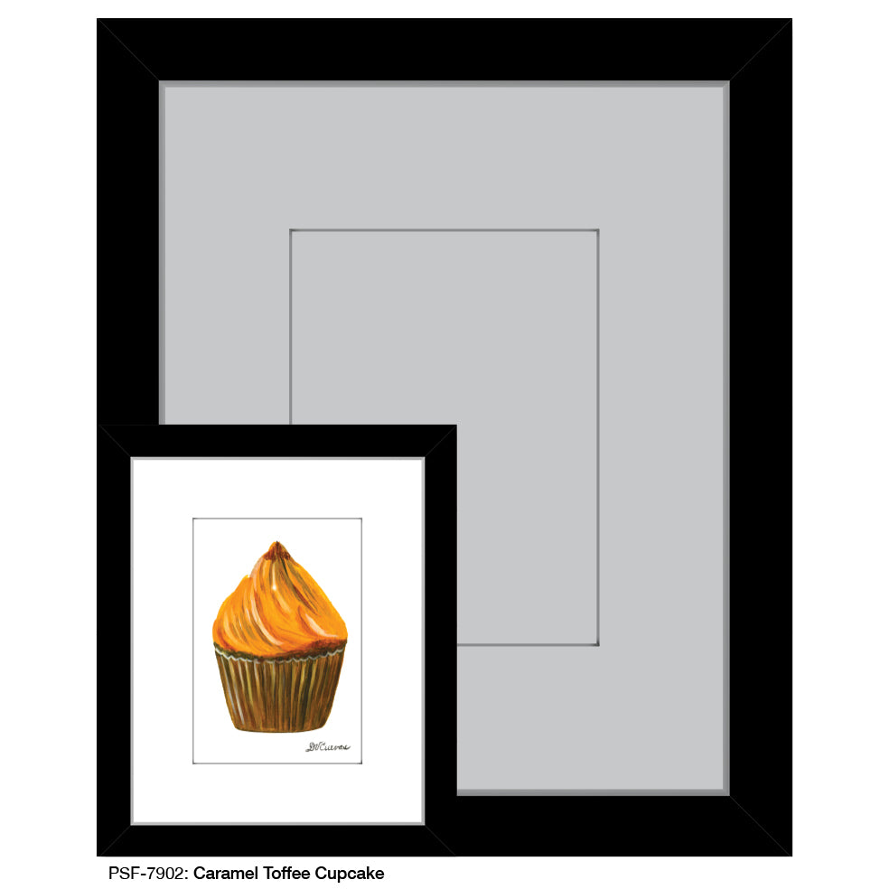 Caramel Toffee Cupcake, Print (#7902) - Printed Canvas