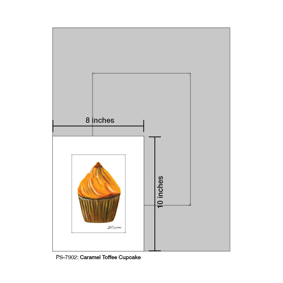 Caramel Toffee Cupcake, Print (#7902) - Printed Canvas