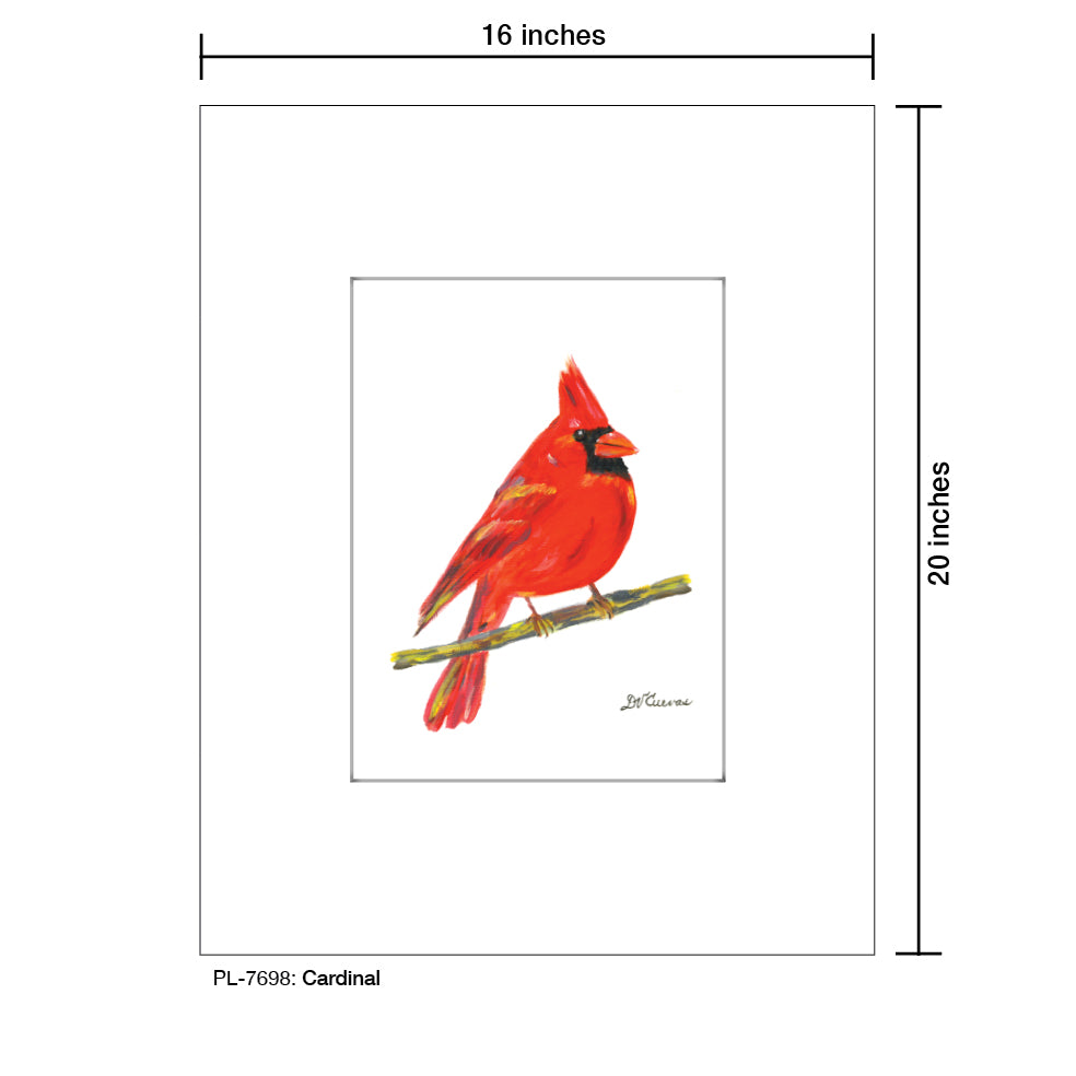 Cardinal, Print (#7698) - Printed Canvas