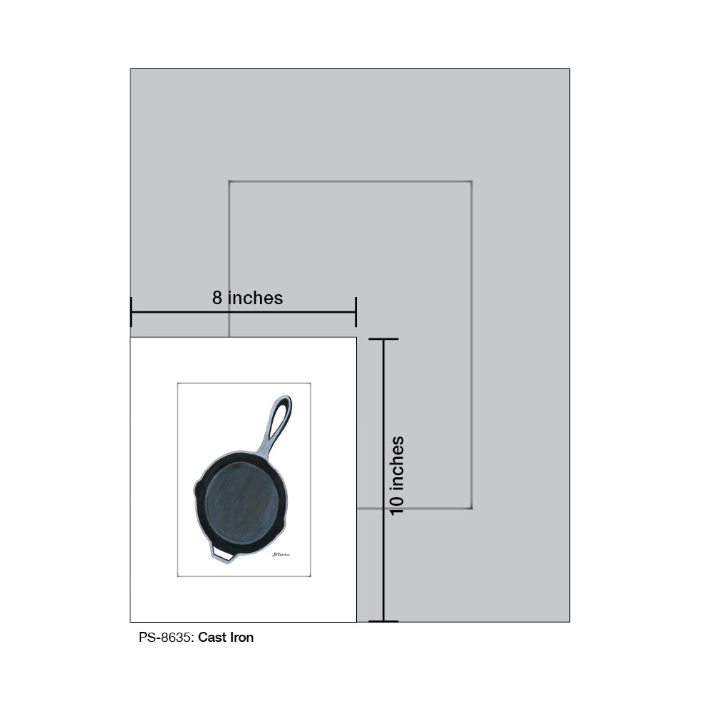 Cast Iron, Print (#8635B), Print Matted, www.printedcanvas.com