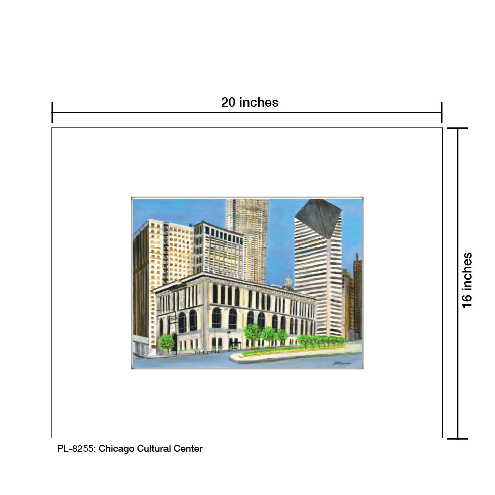 Chicago Cultural Center, Print (#8255B), Printe Matted, www.printedcanvas.com