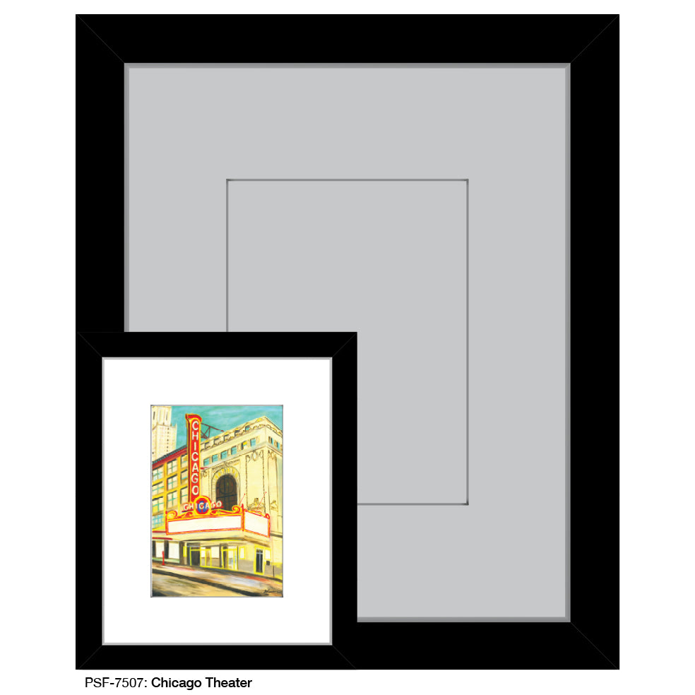 Chicago Theater, Print (#7507) - Printed Canvas