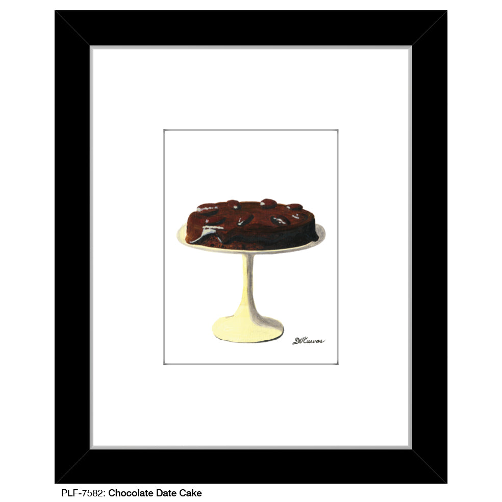 Chocolate Date Cake, Print (#7582) - Printed Canvas