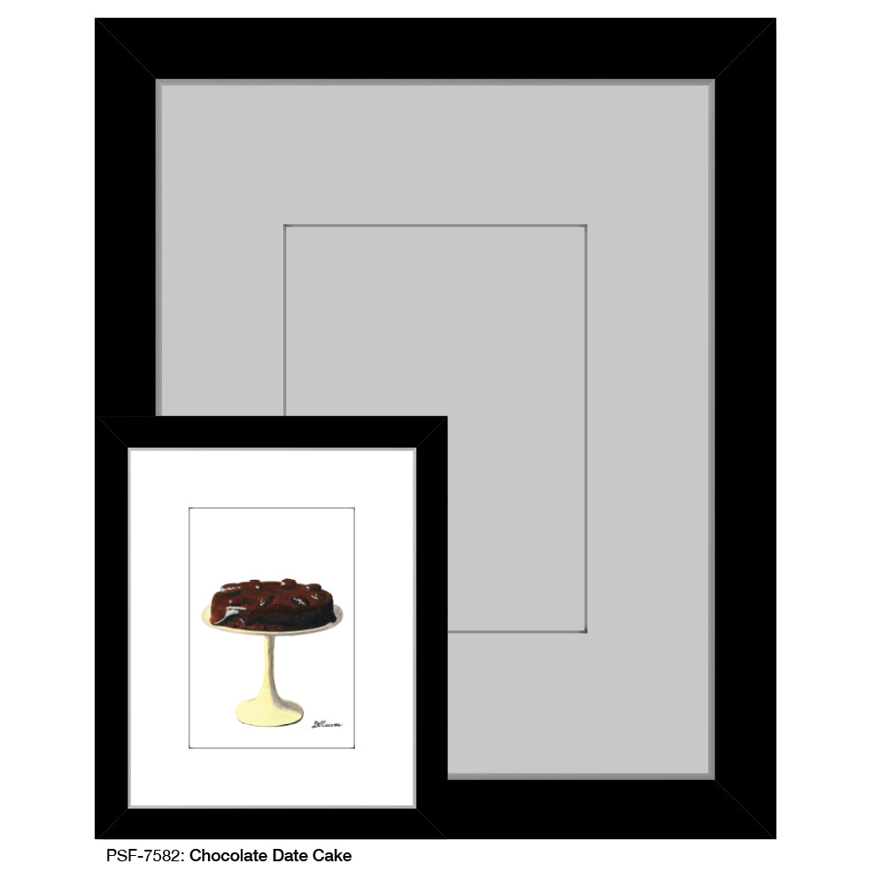 Chocolate Date Cake, Print (#7582) - Printed Canvas