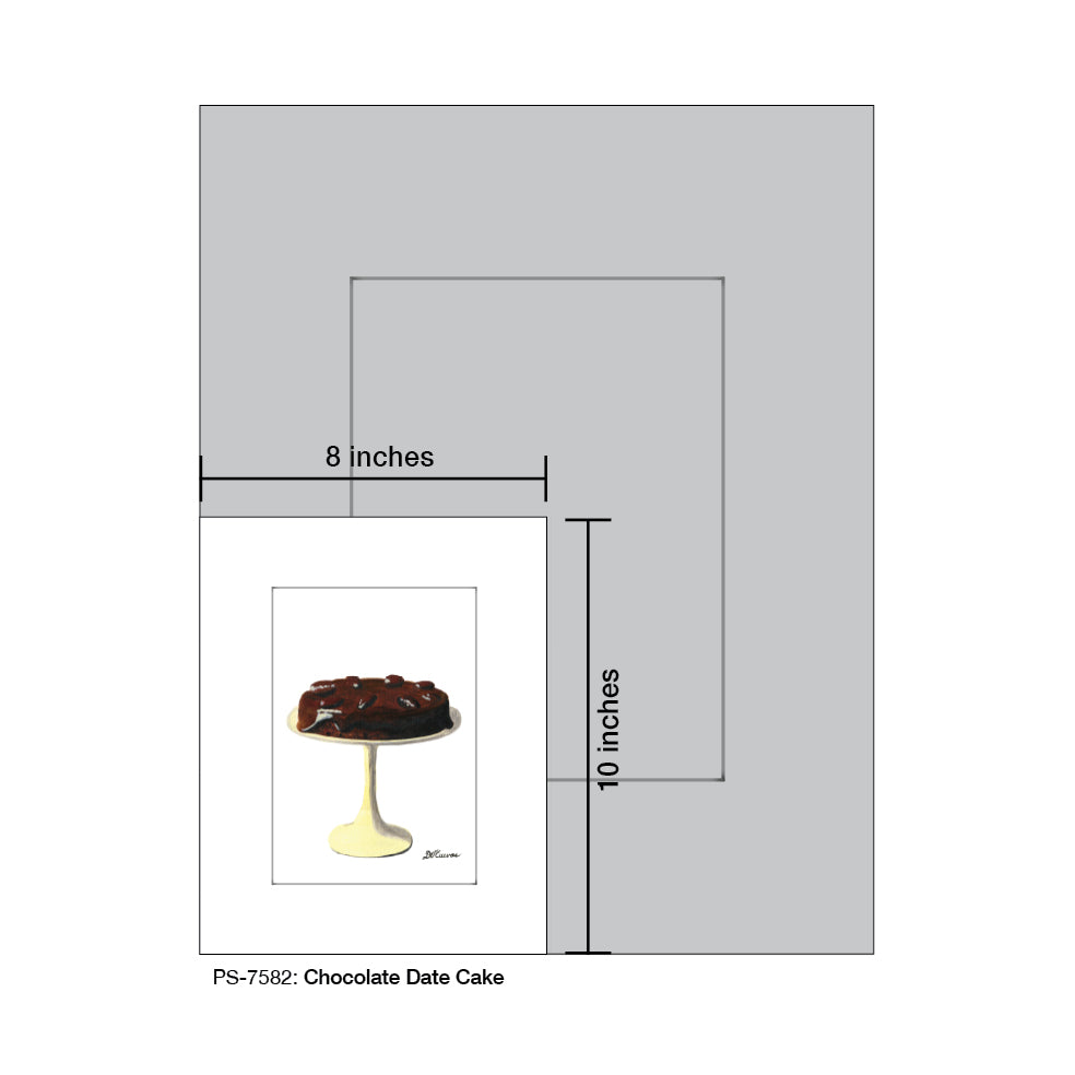 Chocolate Date Cake, Print (#7582) - Printed Canvas