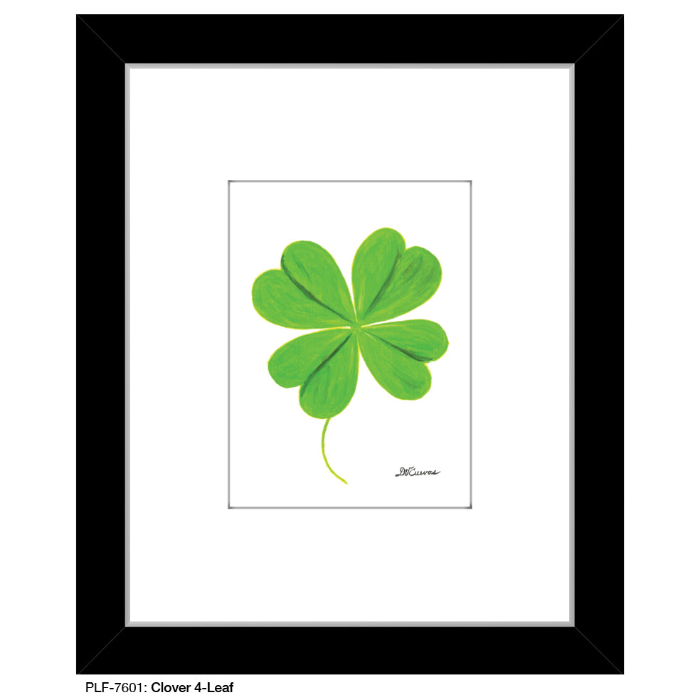 Clover 4-Leaf, Print (#7601) - Printed Canvas