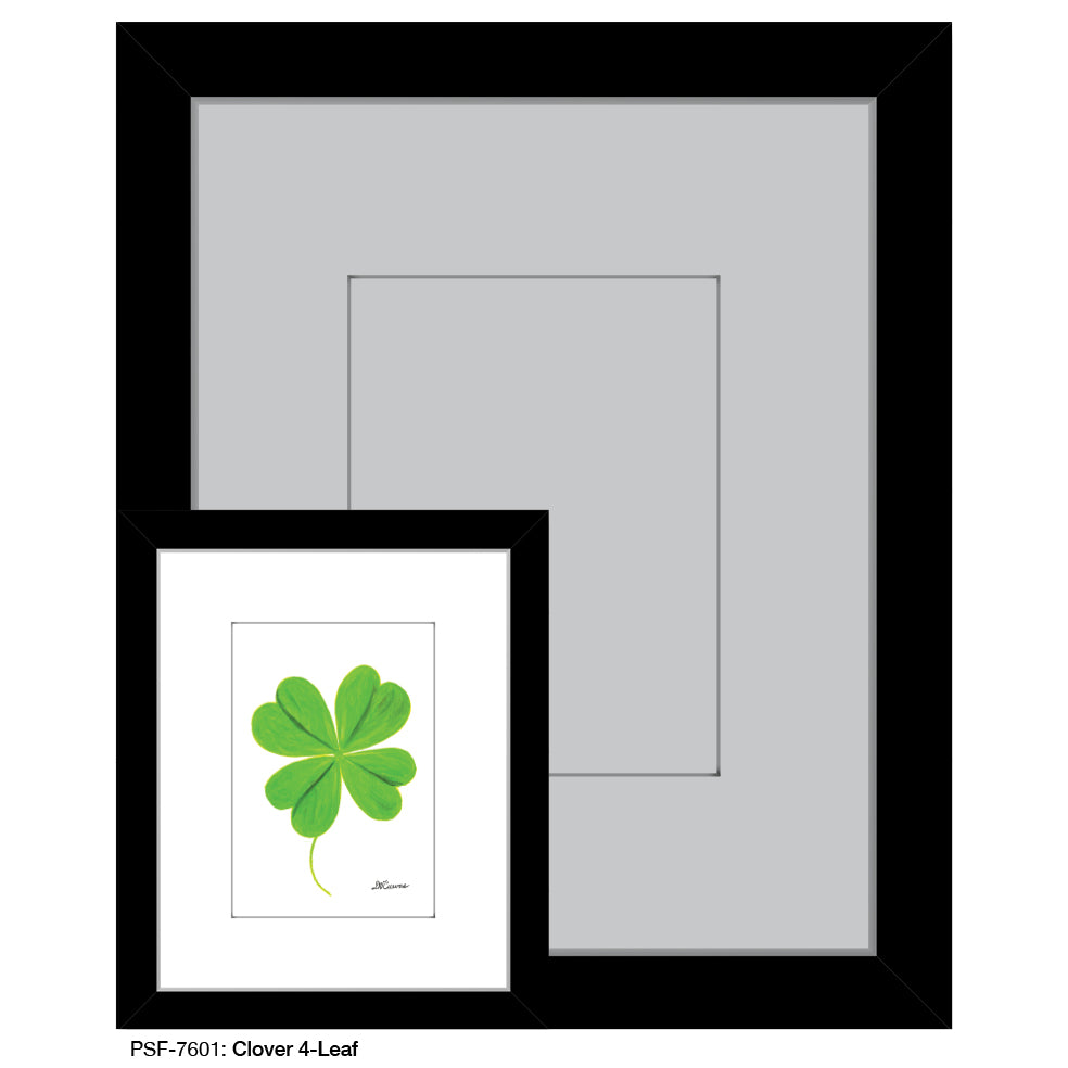 Clover 4-Leaf, Print (#7601) - Printed Canvas