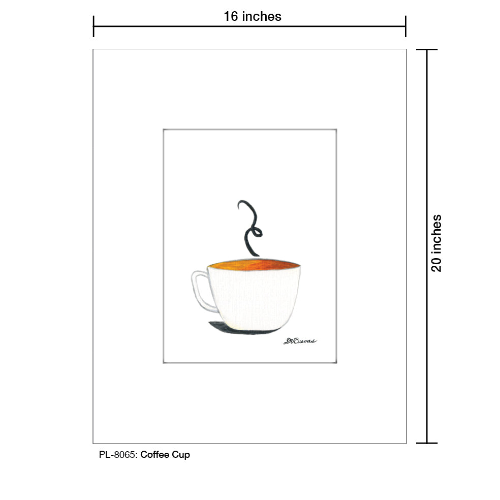 Coffee Cup, Print (#8065) - Printed Canvas
