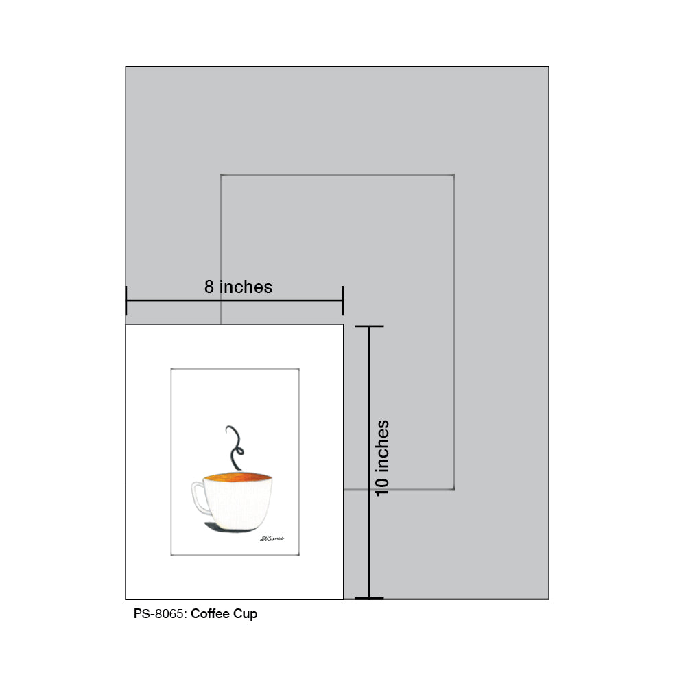 Coffee Cup, Print (#8065) - Printed Canvas