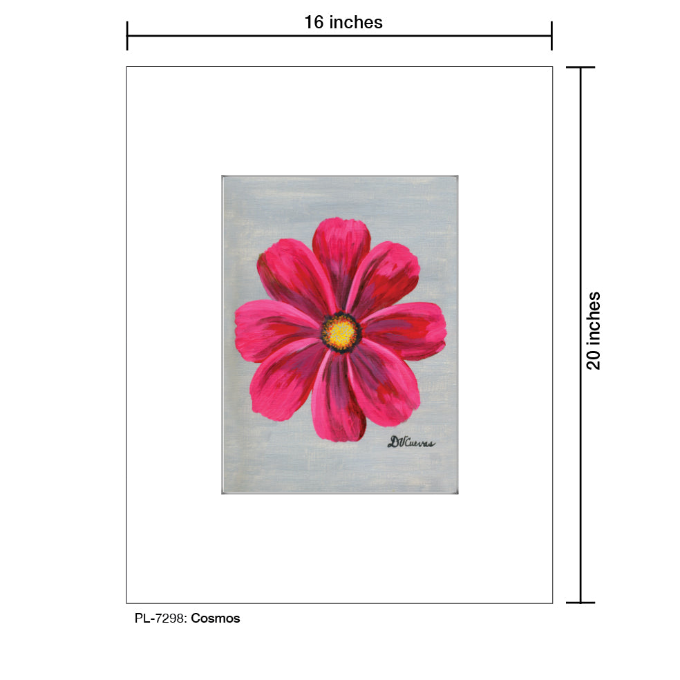 Cosmos, Print (#7298D), Printe Matted, www.printedcanvas.com