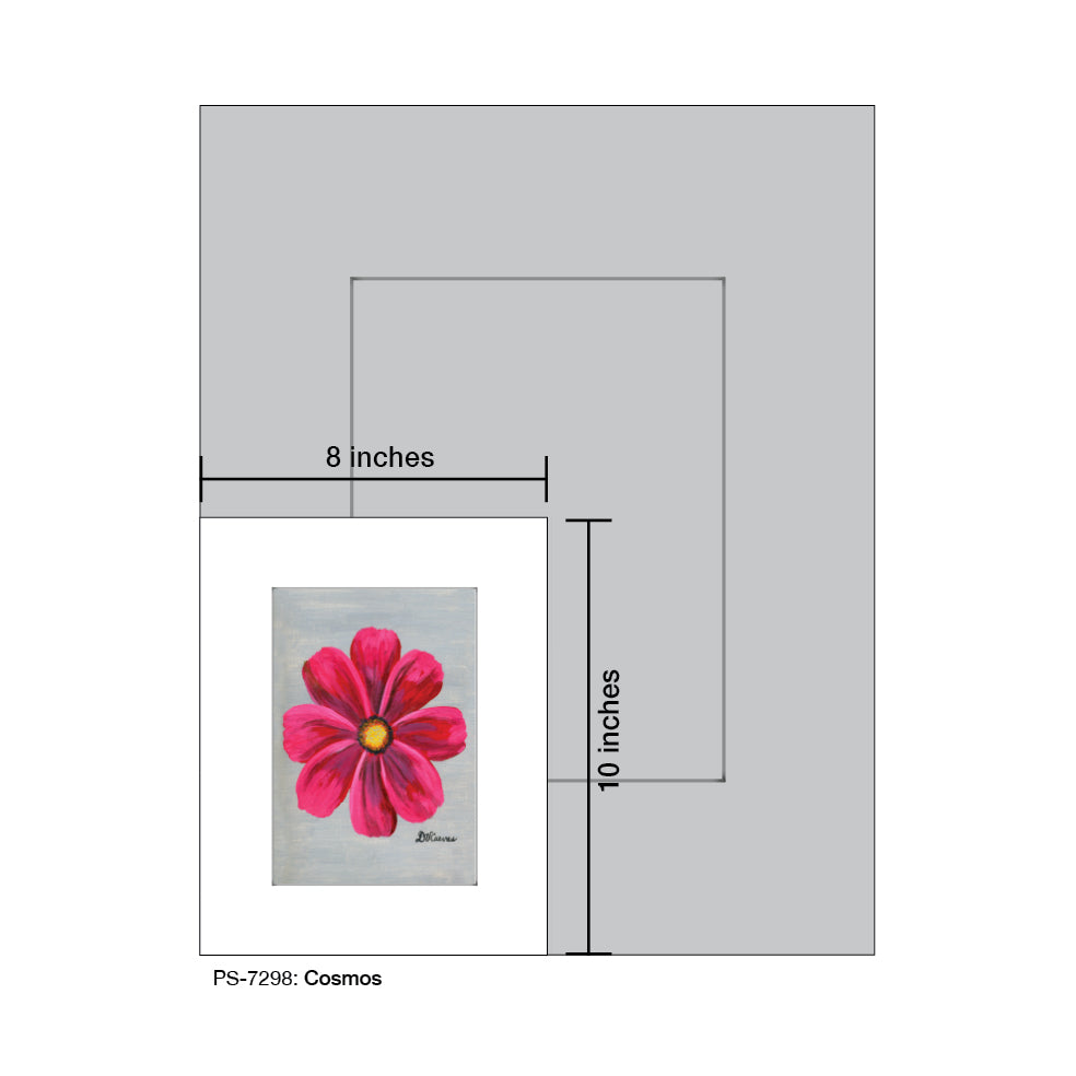 Cosmos, Print (#7298D), Print Matted, www.printedcanvas.com